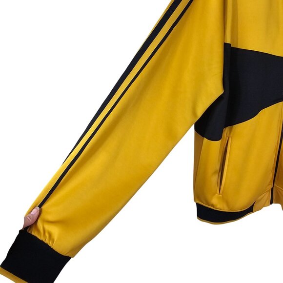 Ovadia & Sons Gold/Black Future Track Jacket L Athletic Fit Blokecore Casual - Picture 9 of 10